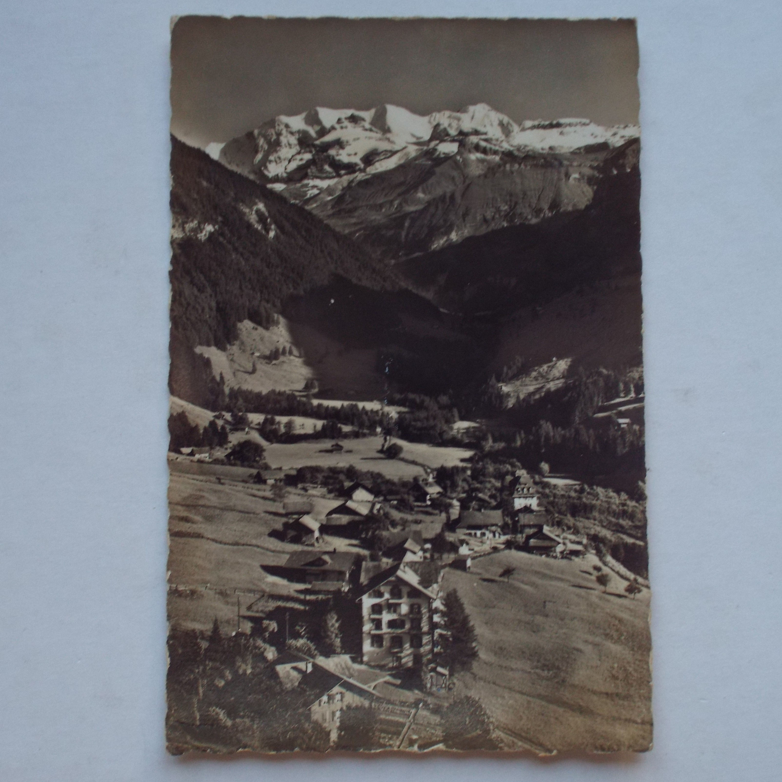 Vintage Postcard - Posted 1950 from Switzerland to England - Clear Postmark