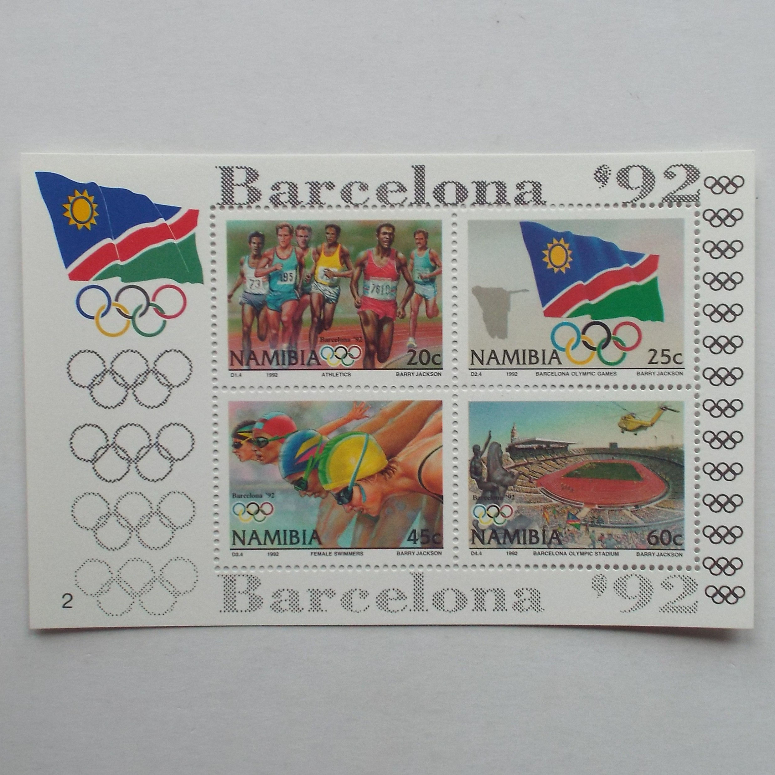 Namibia - 1992 Olympic Games, Barcelona '92 - Miniature Sheet - UMM