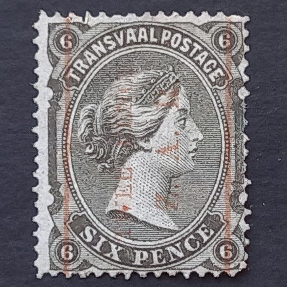 Transvaal - 1885 Surcharged - 2d on 6d Black - Single - Unused