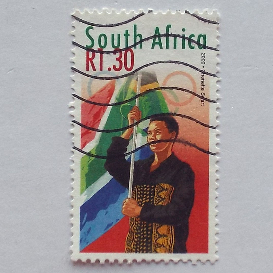 RSA - 2000 Olympic Games - R1,30 "Carrying the SA Flag" - Single - Postally Used