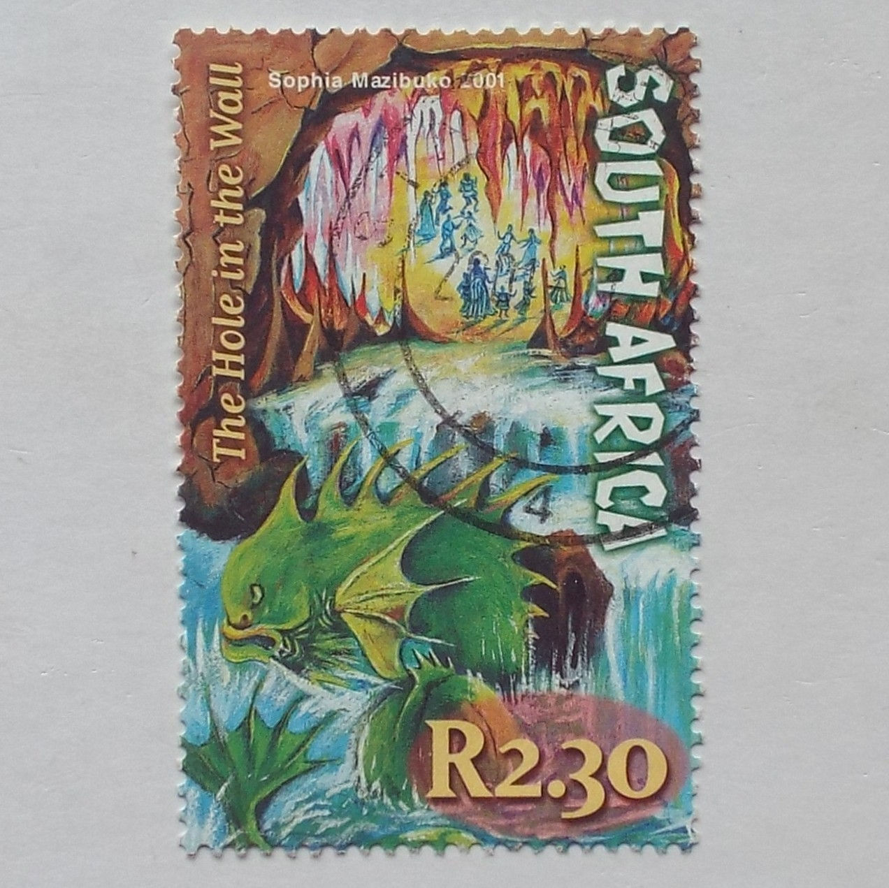 RSA - 2001 Myths & Legends - R2,30 Hole in the Wall - Single - Postally Used