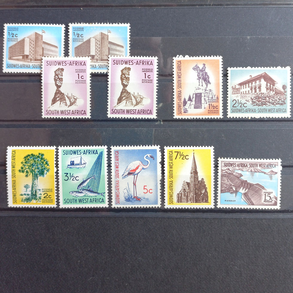 SWA - 1961 Defin Issue "Decimal" - Part Set of Singles to Clear - Unused