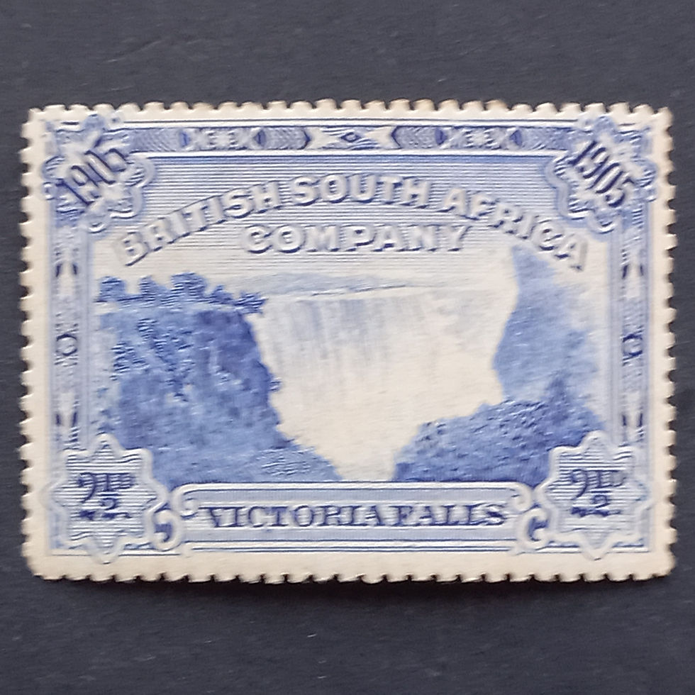 BSAC - 1905 Victoria Falls - 2,5d Deep Blue - Single - Unused
