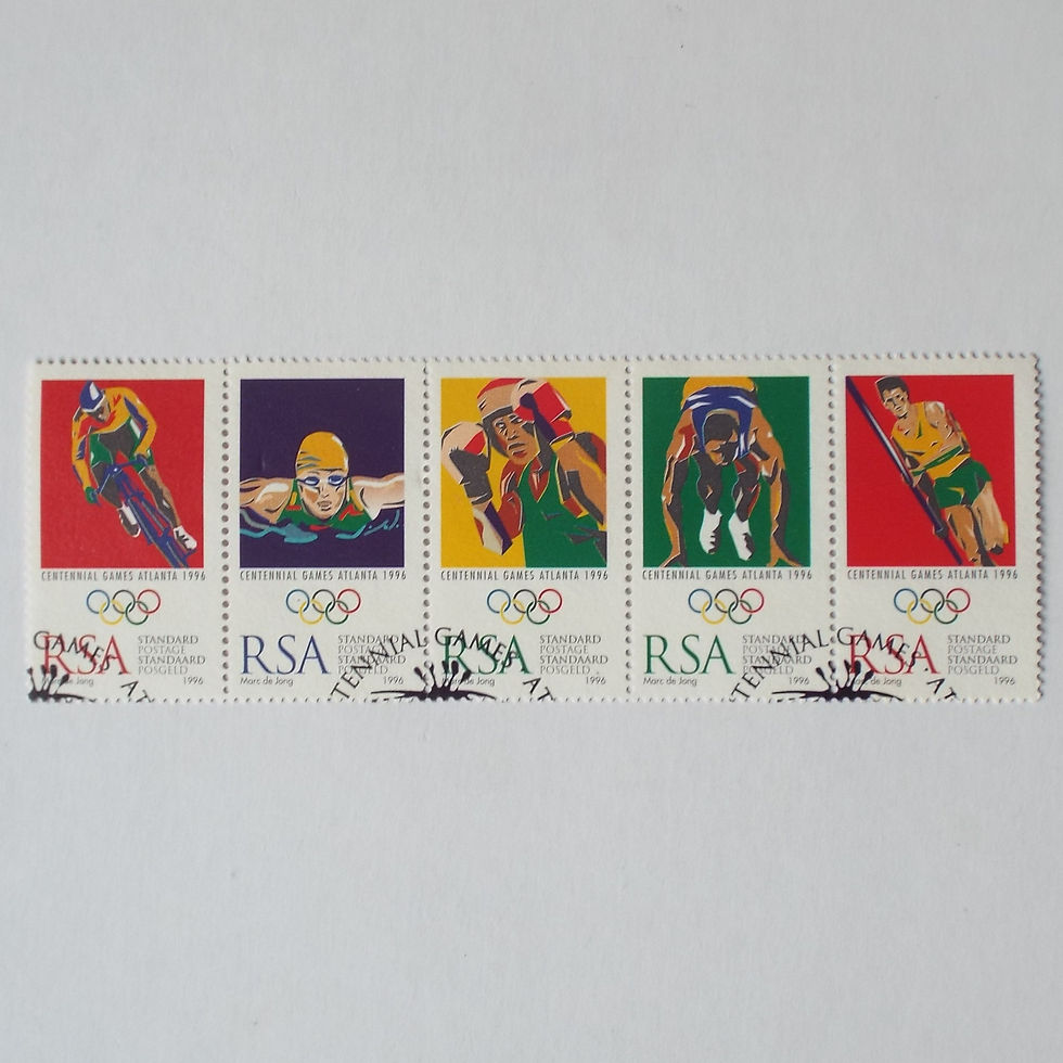 RSA - 1996 Olympic Games. Atlanta - Setenant Strip of 5 - CTO