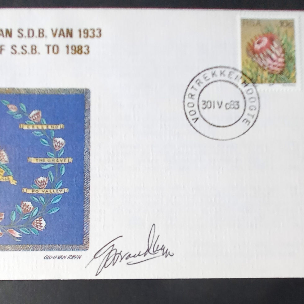 Thumbnail: RSA - 1983 SAAF Comm Cover - 50th Anniv of S.S.B. - Signed