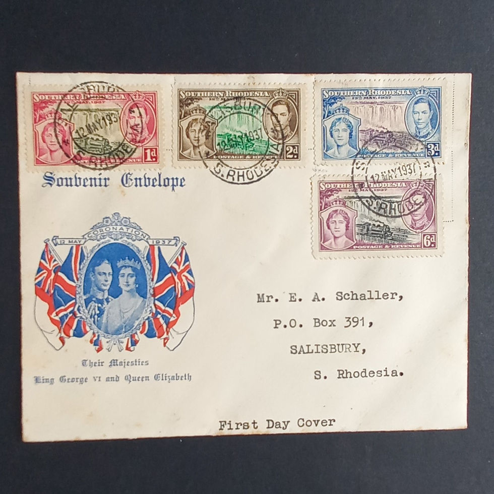 Southern Rhodesia - 1937 Coronation KGVI - Illustrated FDC