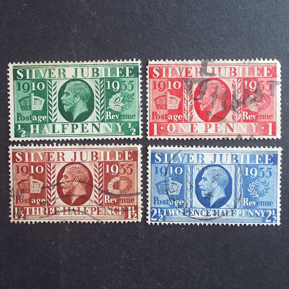 GB KGV - 1935 Silver Jubilee - Full Set of Singles - Used