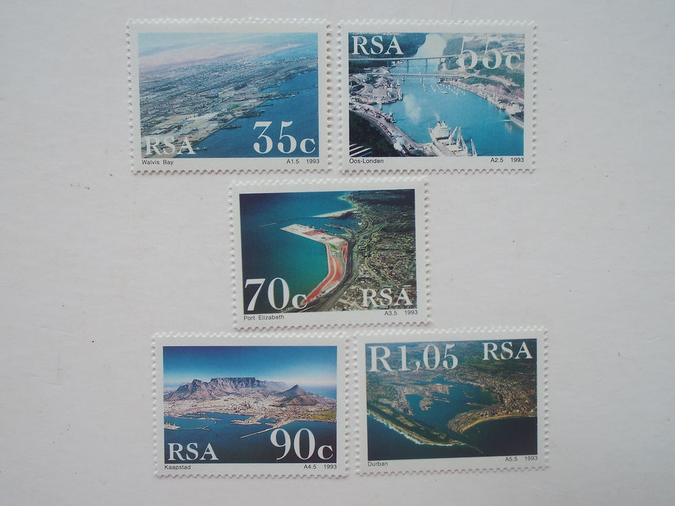 RSA - 1993 South African Harbours - Full Set of Singles - MNH
