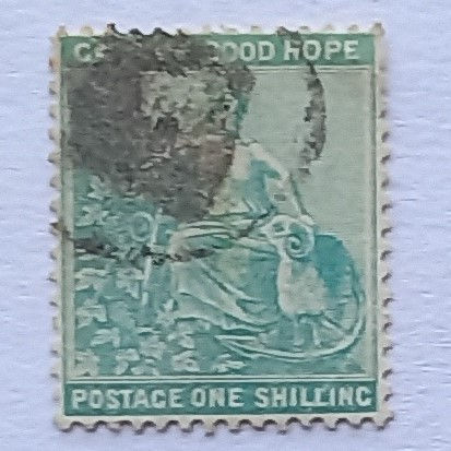 COGH - 1893-98 Defin Issue - 1/- Green (no outer frame line) - Single - Used