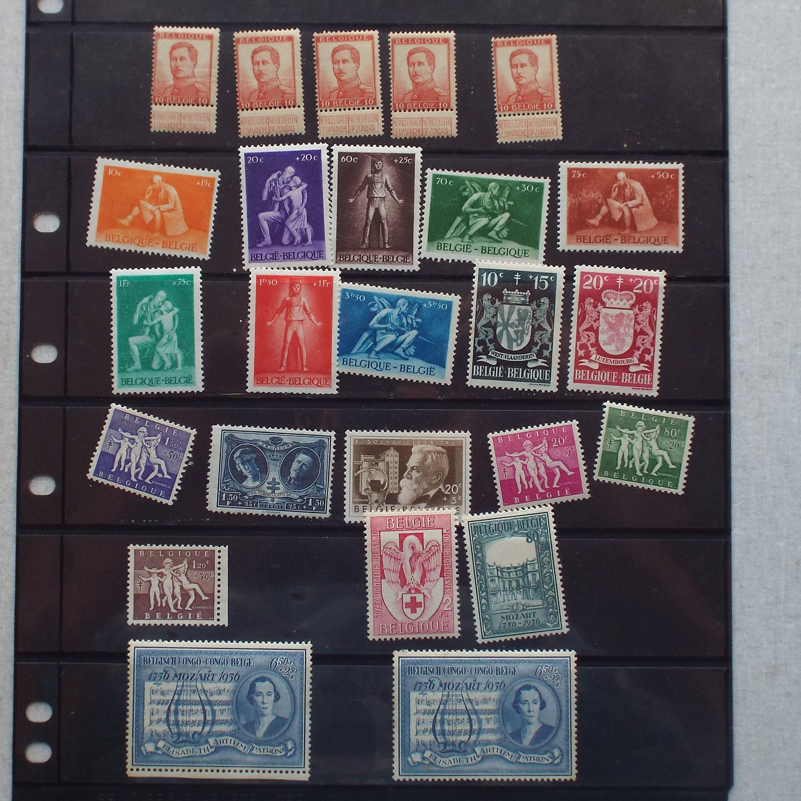Lot #16 - Belgium - Selection of Mint Stamps to Clear
