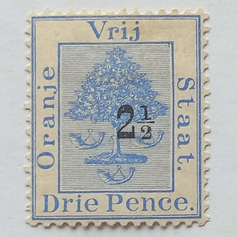 OFS - 1896 Surcharged 2,5d on 3d Ultramarine - Single - Unused