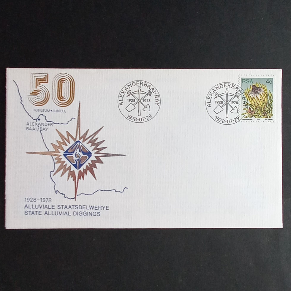 RSA - 1978 50th Anniversary of State Alluvial Diggings - Commemorative Cover