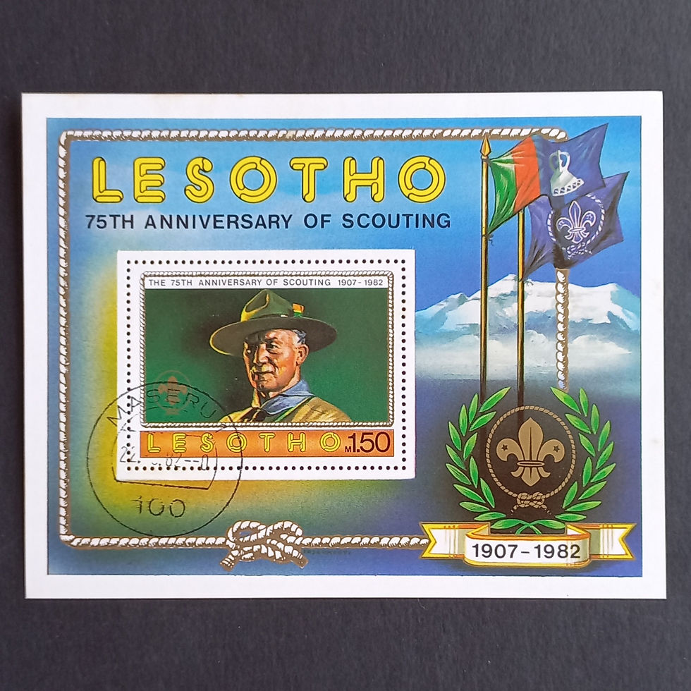 Lesotho - 1982 Boy Scout Movement - Miniature Sheet - CTO