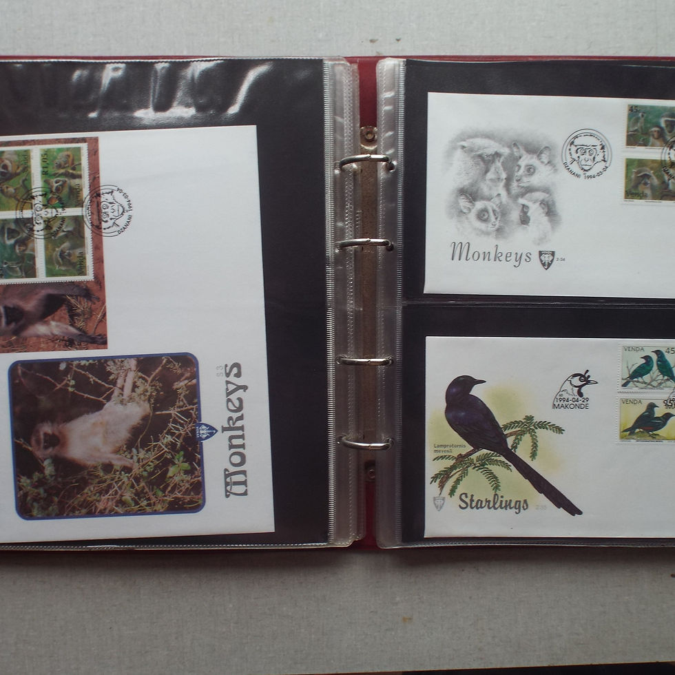 Thumbnail: FDC Album x 2 - 50 Double-sided Album Pages - Includes Venda FDC's, Cards