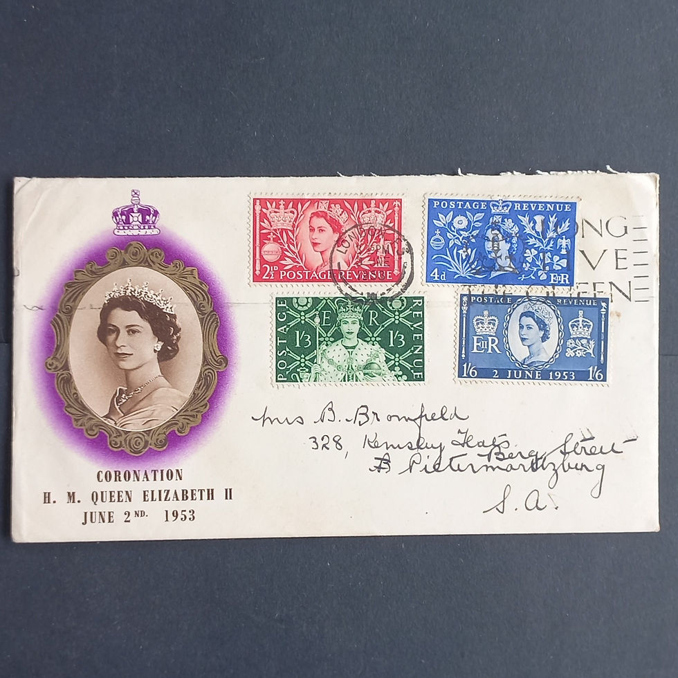 GB QEII - 1953 Coronation of QEII - Set on Illustrated Cover