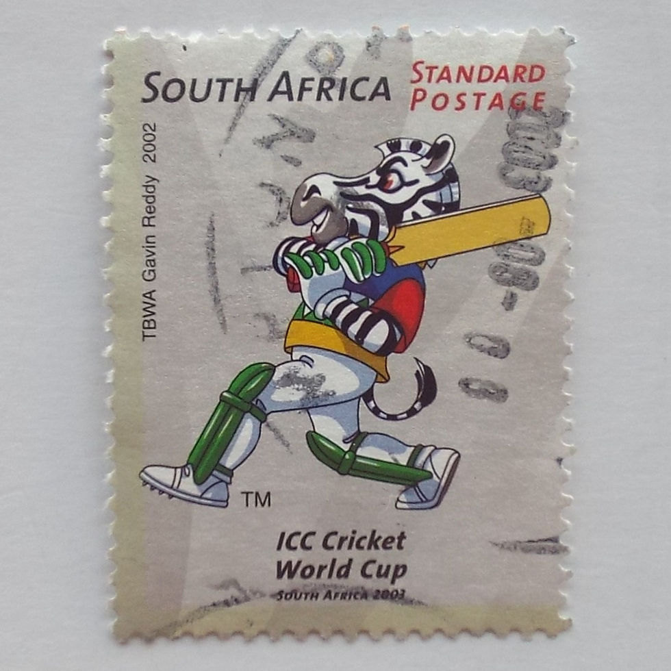 RSA - 2002 Cricket World Cup - Std Rate - Single - Postally Used