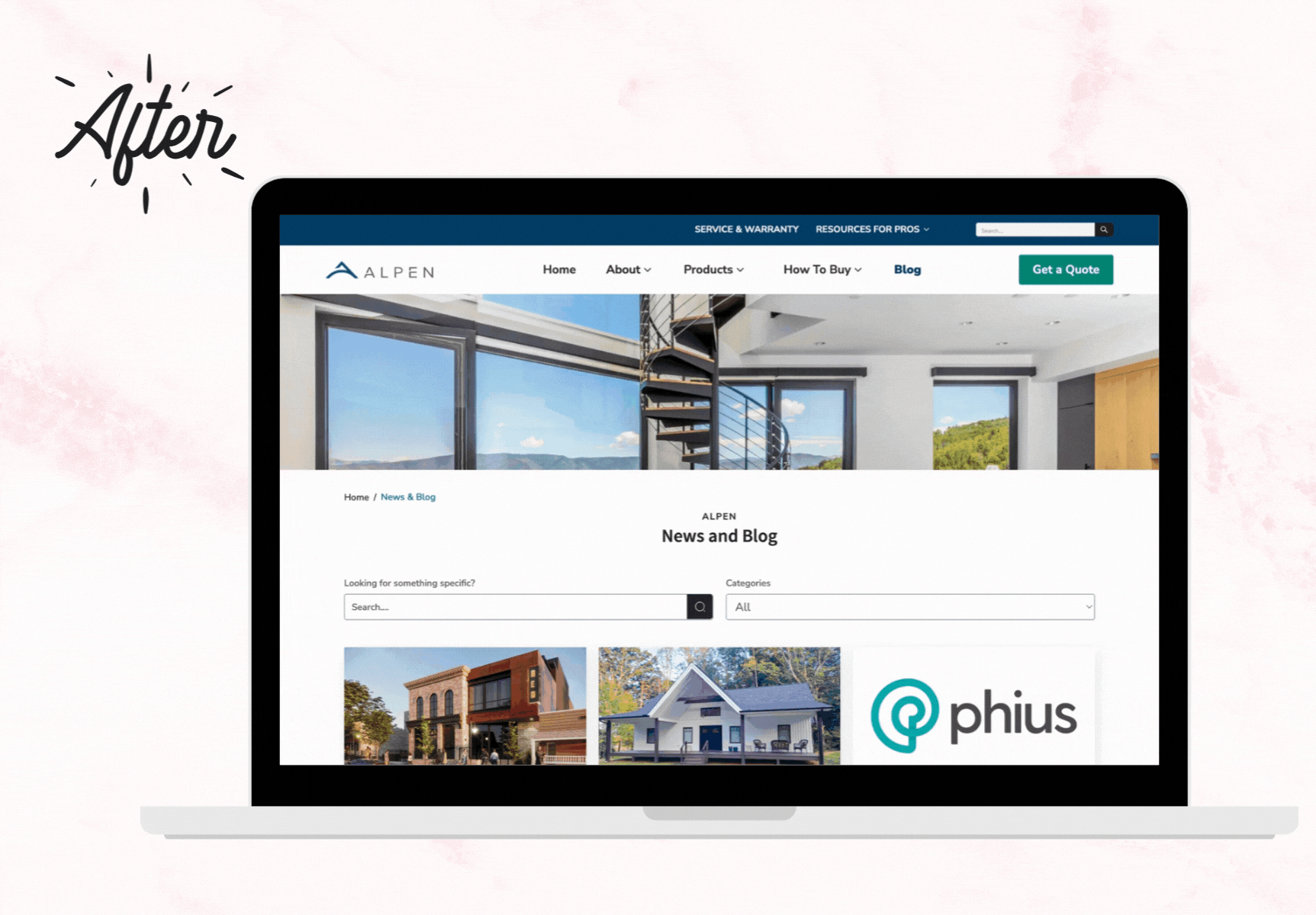 New Blog Homepage Scroll