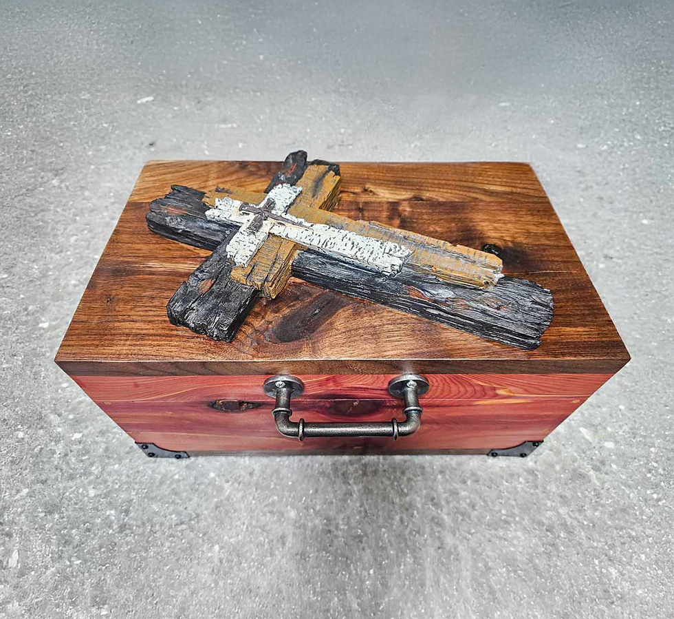Mixed Wood Keepsake Box