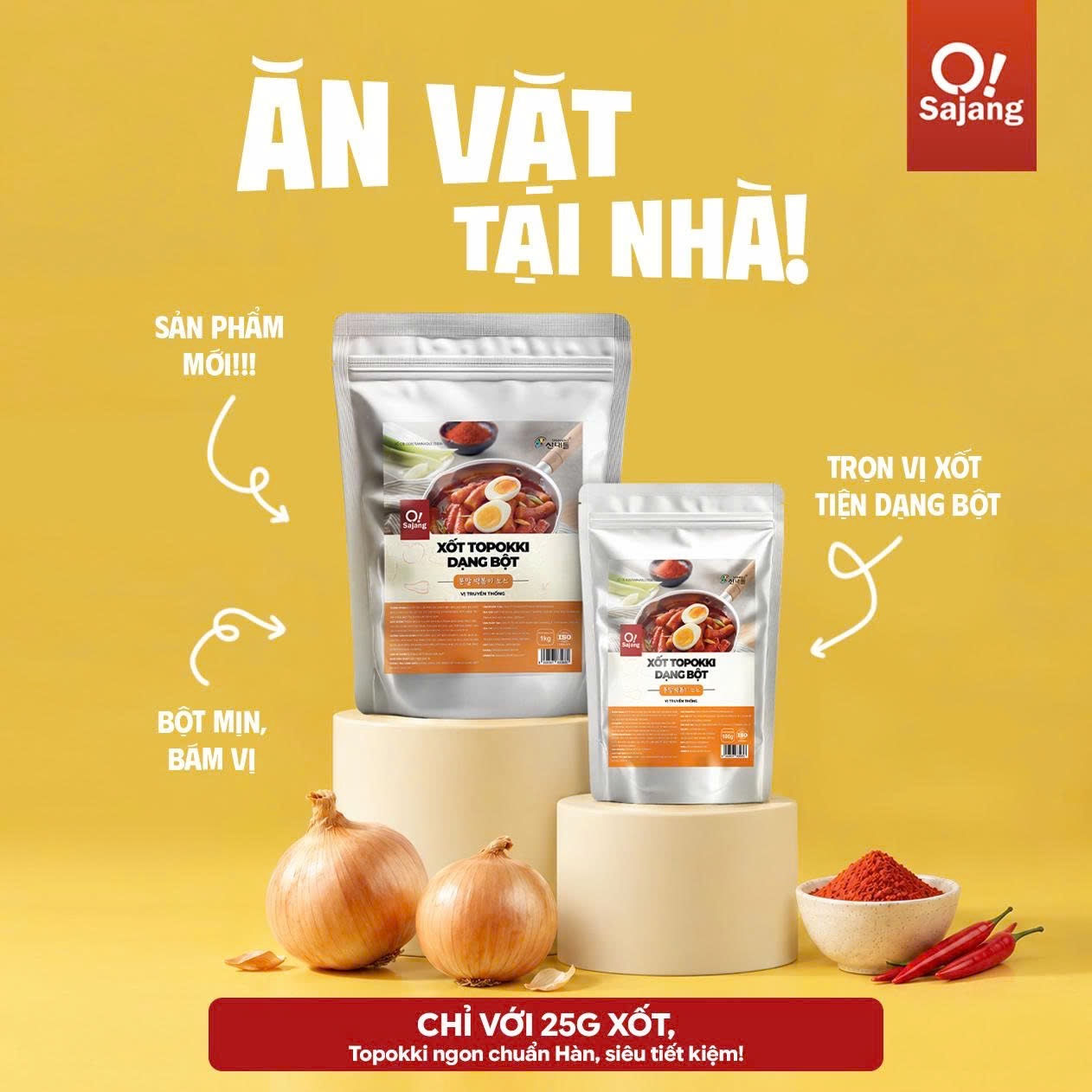 XỐT TOPOKKI DẠNG BỘT | TOPOKKI SAUCE POWDER