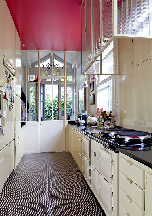 Cuisine acier fenêtre atelier