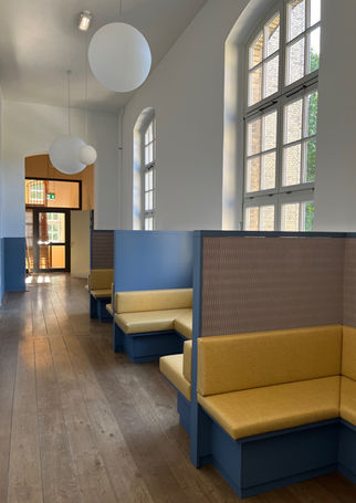 Lernwerft, Schule, Kiel, Raumgestaltung, Sitzecke, Flurmöbel, Lounge