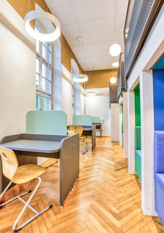 Lernwerft, Schule, Kiel, Raumgestaltung, Sitzecke, Flurmöbel, Lounge
