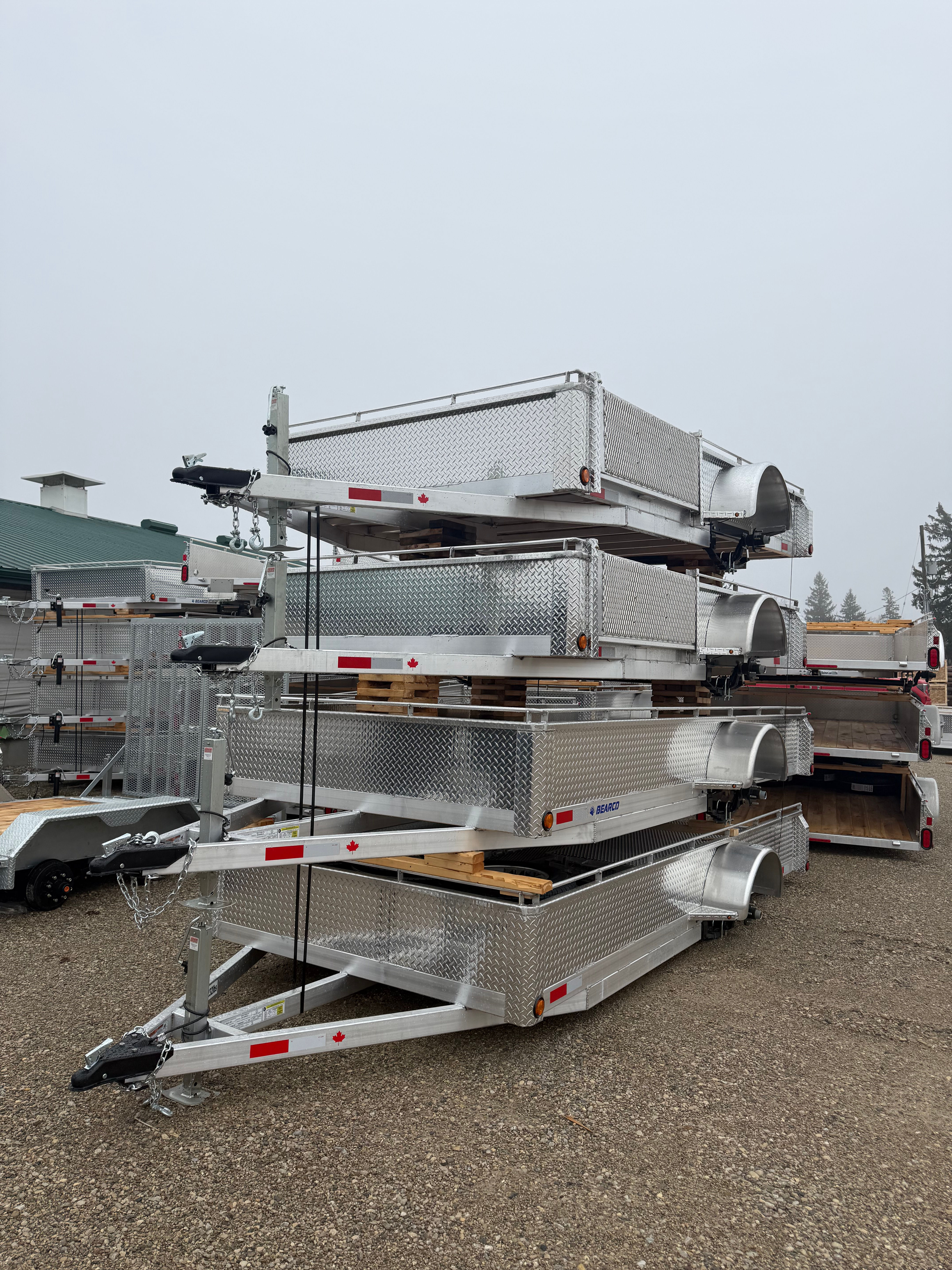 6 x 12 aluminum utility / ATV trailer with ramp 3500lb axle