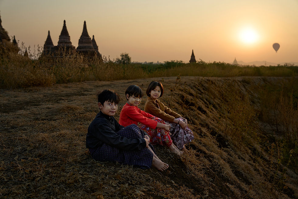 Village kids, Bagan, Myanmar February 2026