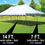 Thumbnail: 20'x 40' Pole Tent -  Without Side Walls