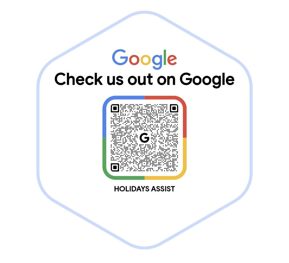 Scan to review Holidays Assist on Google