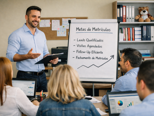Sua escola não tem um problema de marketing. Ela não tem um time comercial.