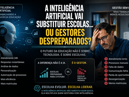 A Inteligência Artificial vai substituir escolas… ou gestores despreparados?
