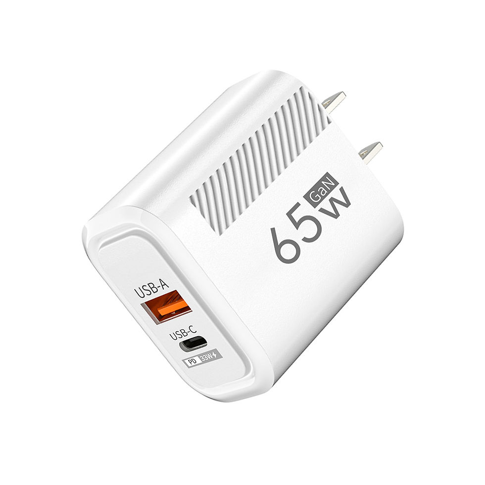 Thumbnail: Total 65W USB GaN Charger Quick Charge Mobile Phone Adapter For iPhone Samsung X