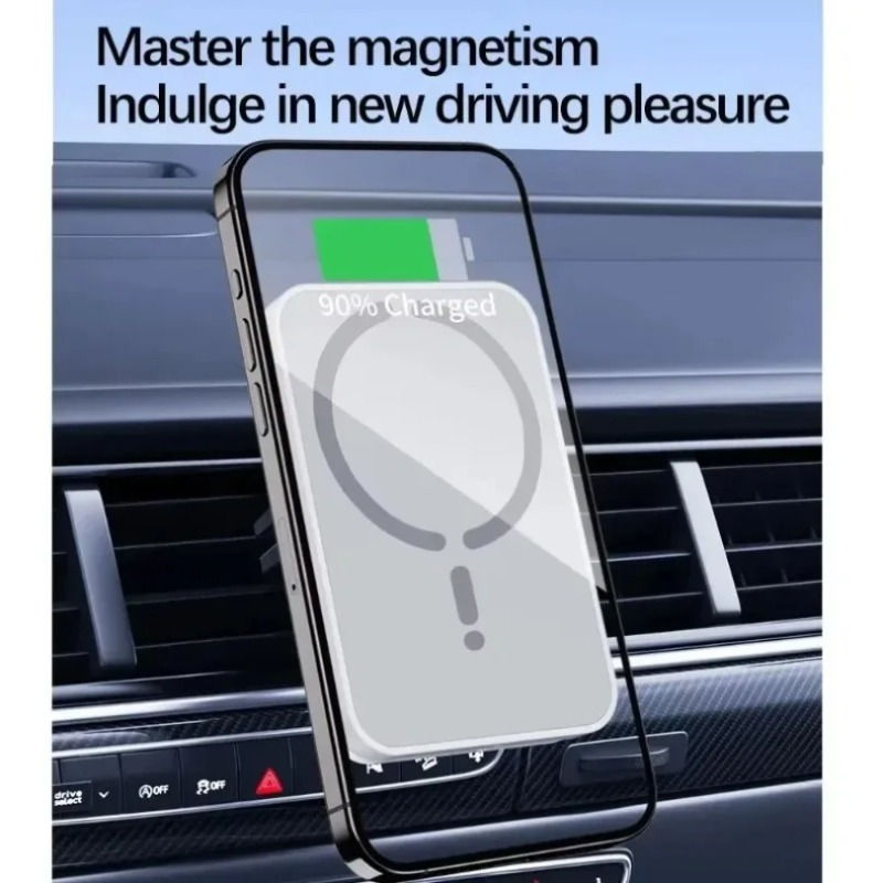 Thumbnail: Magnetic Car Wireless Charger Air Vent GPS Phone Holder Stand For Magsafe iPhone