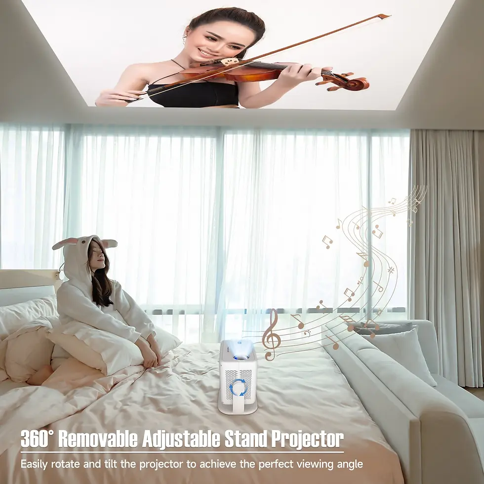 Thumbnail: Magcubic Native 1080P 650ANSI 8K Android 14 L018 360° Projector With Auto Keyst