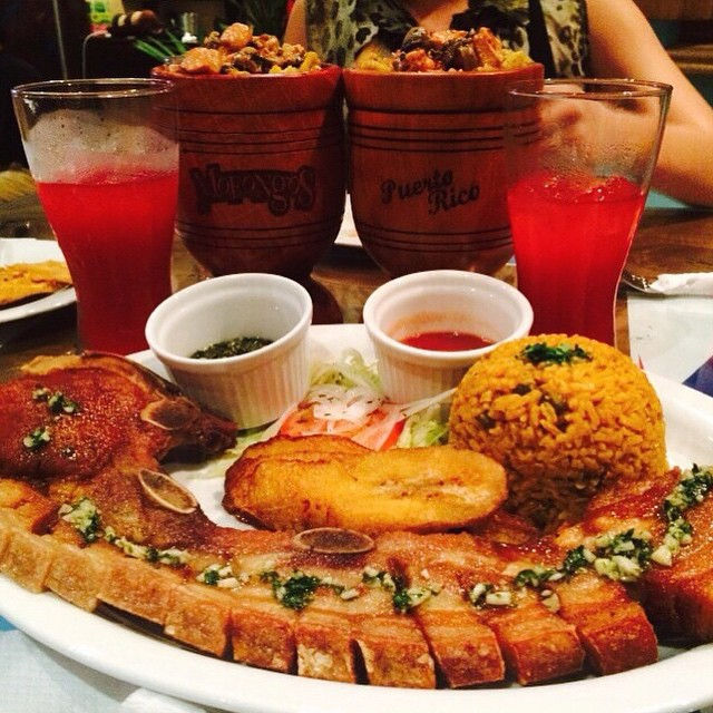 Chuleta kankan y mofongo