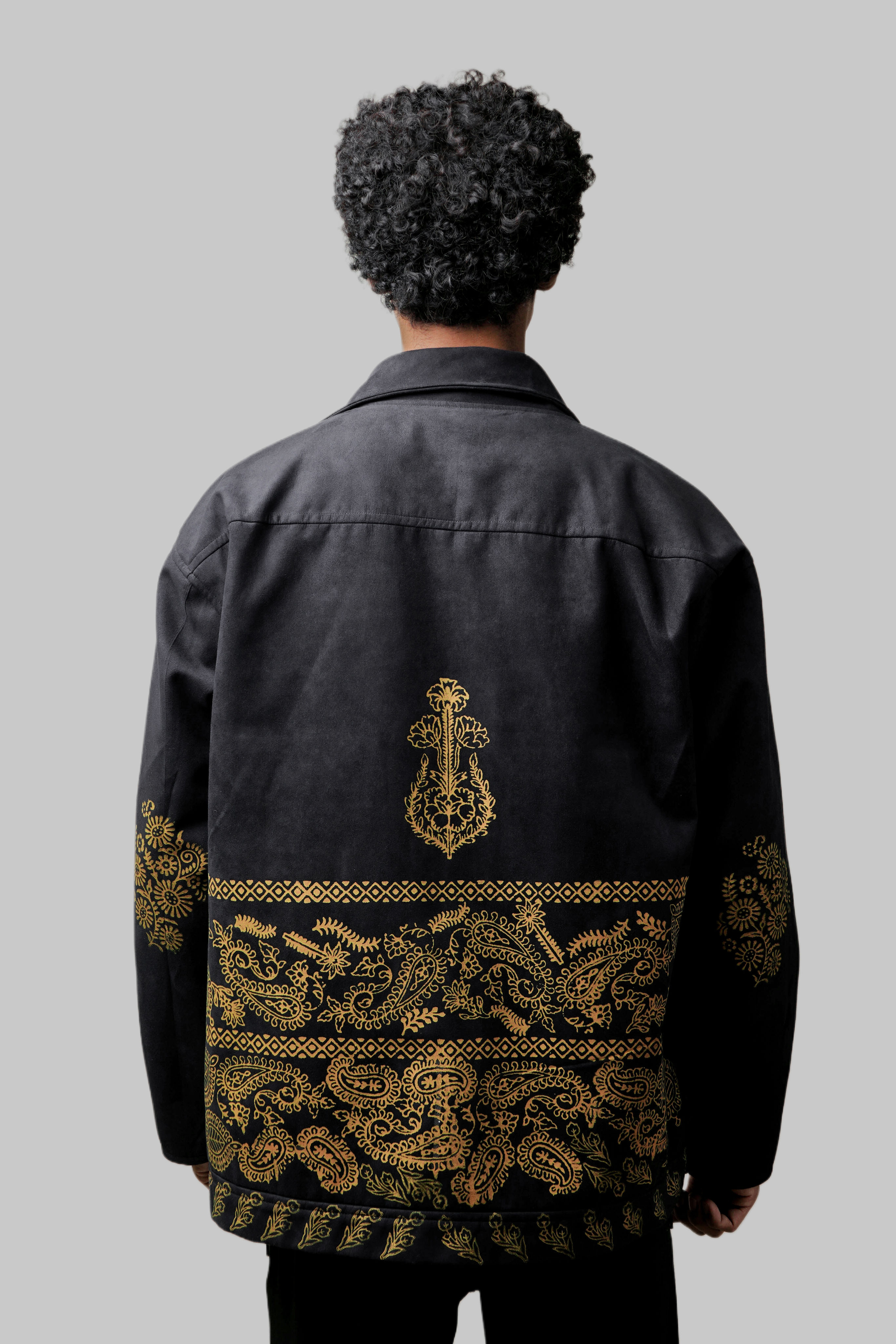 Hand Block Print Quilted Cotton Jacket | Floral Ethnic Reversible Coat