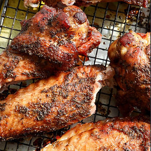 Grilled turkey piece