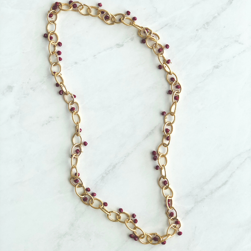 Miniatura: Chain Droplets Necklace