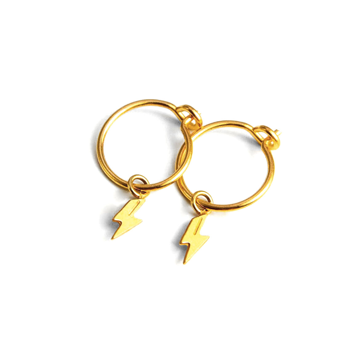 ADORABILI Lightning Hoop Earrings