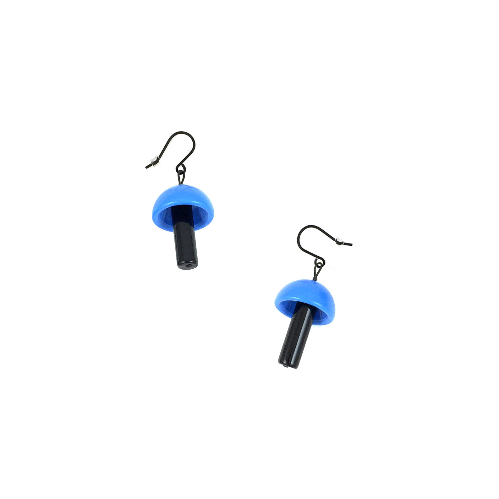 SCENERY LABEL Drop Earrings Blue Mushroom