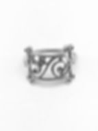 925 Sterling Silver, oxidized silver ring, Size 8 1/2 US, women's ring