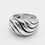 Thumbnail: 925 Sterling silver Art nouveau Wavy style ring