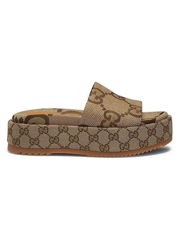 Thumbnail: Gucci Women's Angelina Maxi GG Slide Sandals