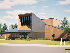 rendering of new fleet library campus. 