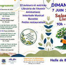Programme du Salon du Livre dimanche 7 juin 2026