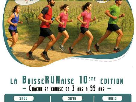 Affiche 10e édition de la course à pied La Boisserunaise 