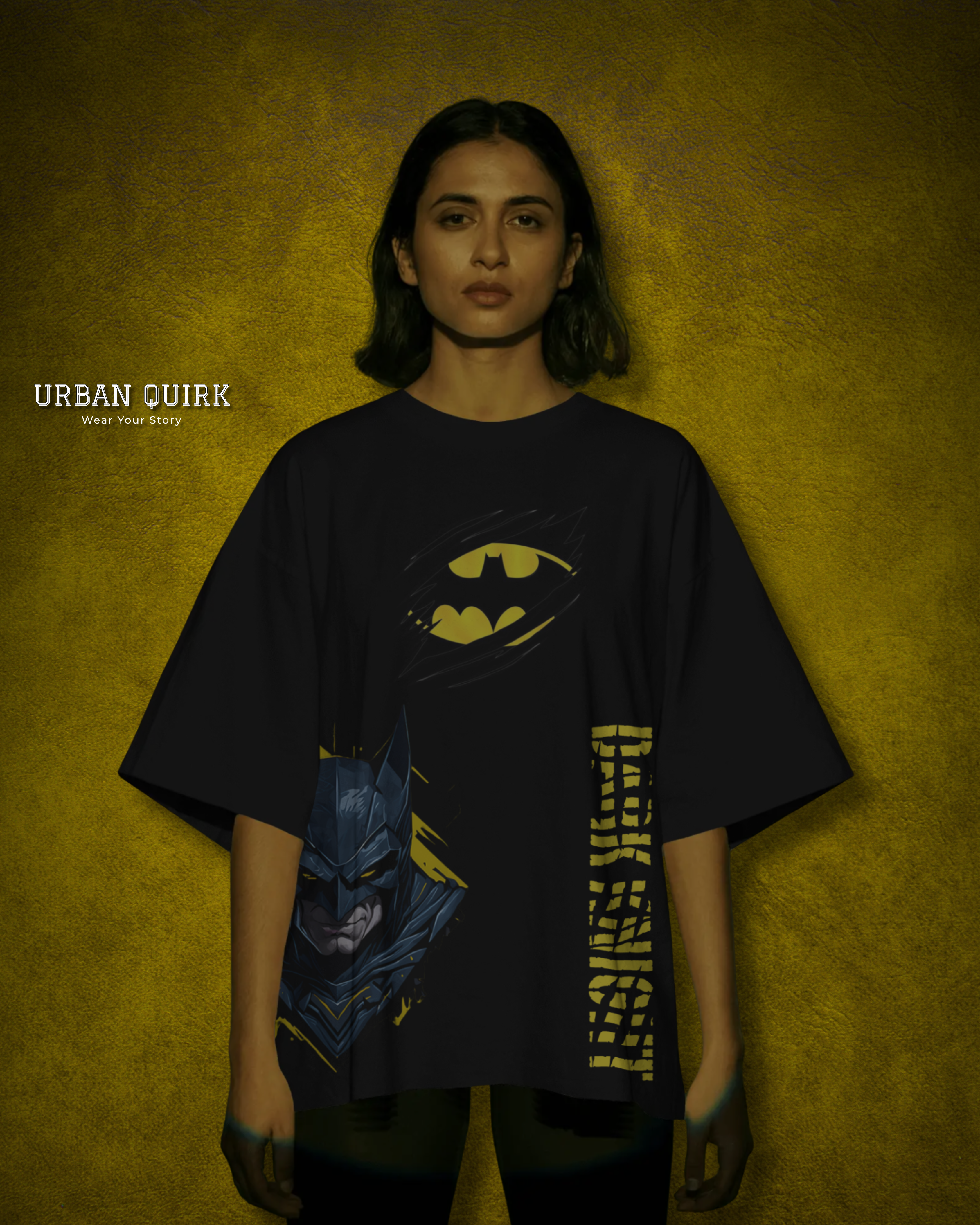 Urban Quirk Batman – Dark Knight “He Is Coming” Black T-Shirt | Urban Quirk