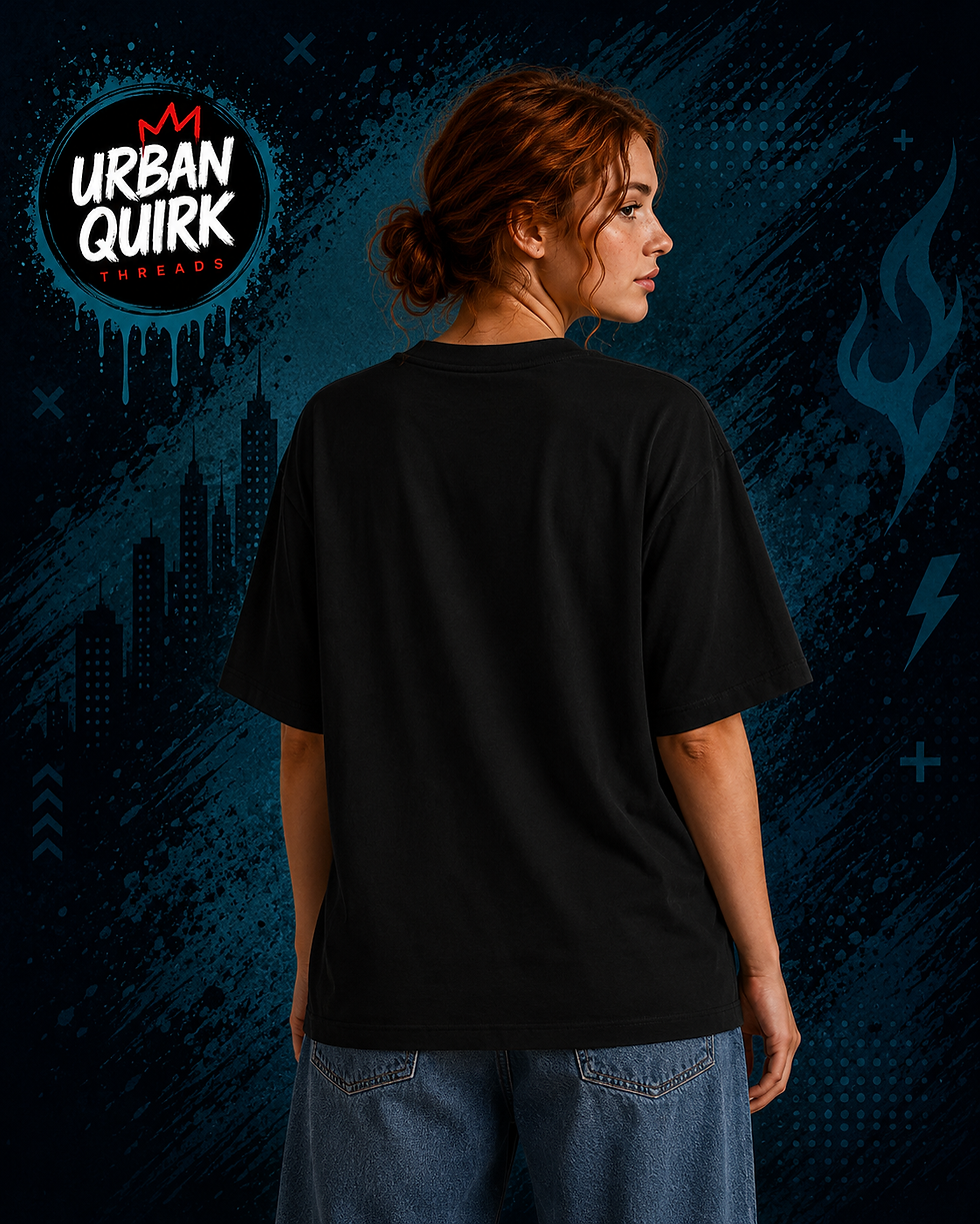 Thumbnail: Sati Savitris Business Club Printed Oversize Streetwear Tee