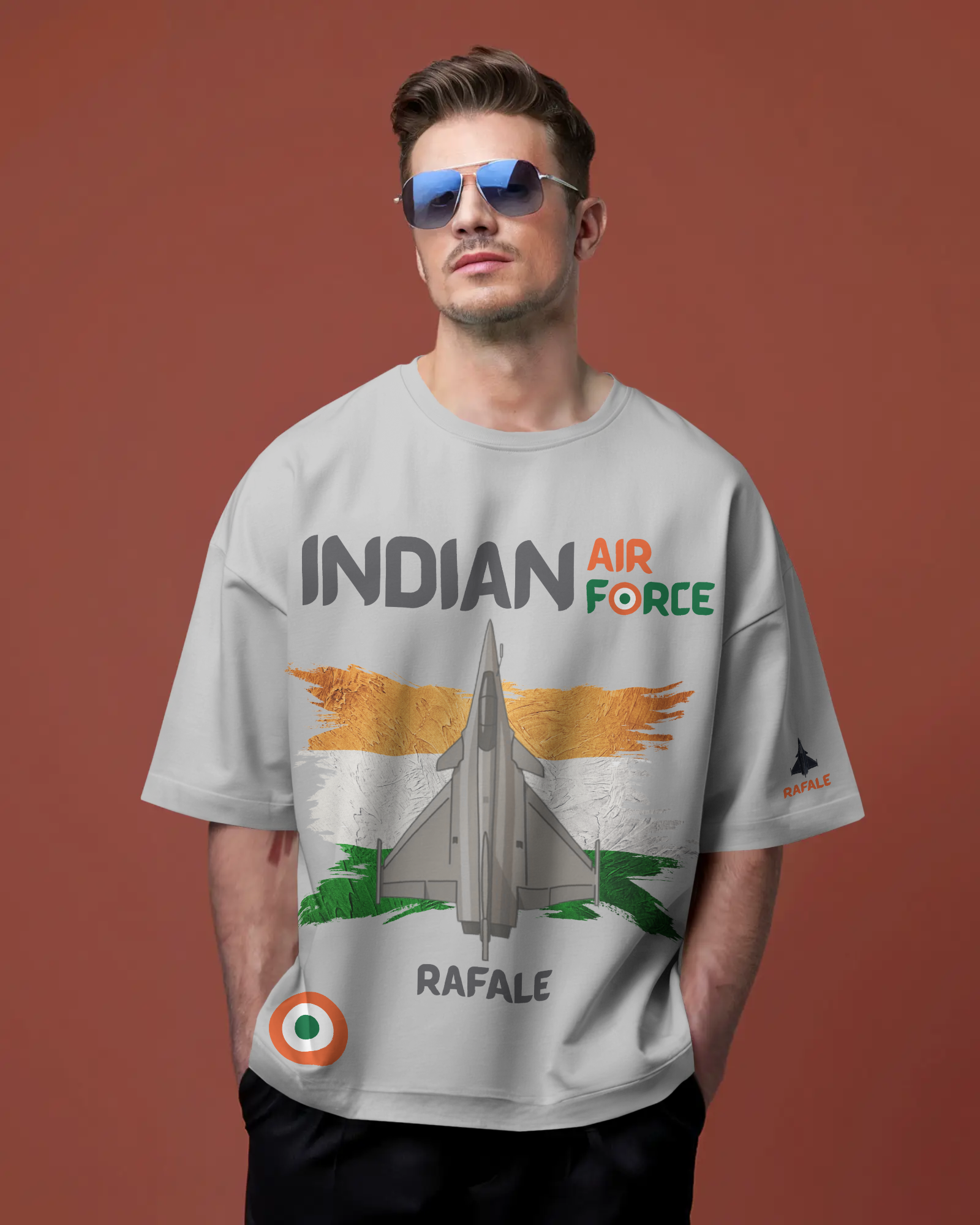Indian Air Force Rafale – Light Grey Edition (280 GSM Cotton) | Urban Quirk